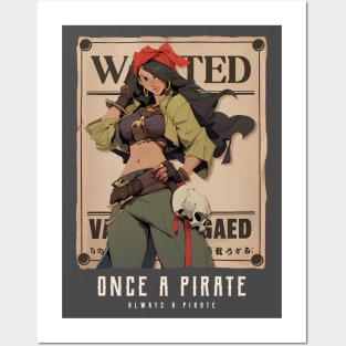Girl Pirate Wanted Poster Anime Posters and Art